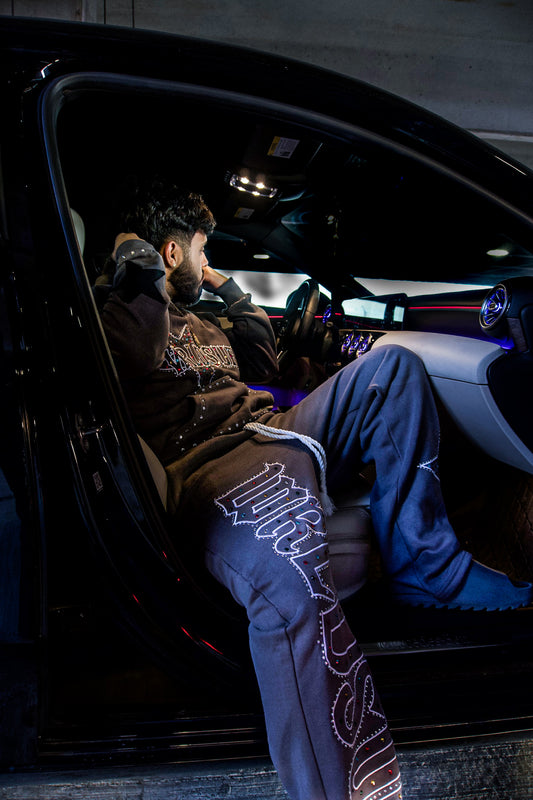 WRLDSURS CRYSTAL SWEATS GREY